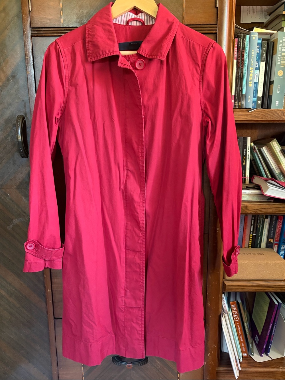 Red Gap Trench Coat